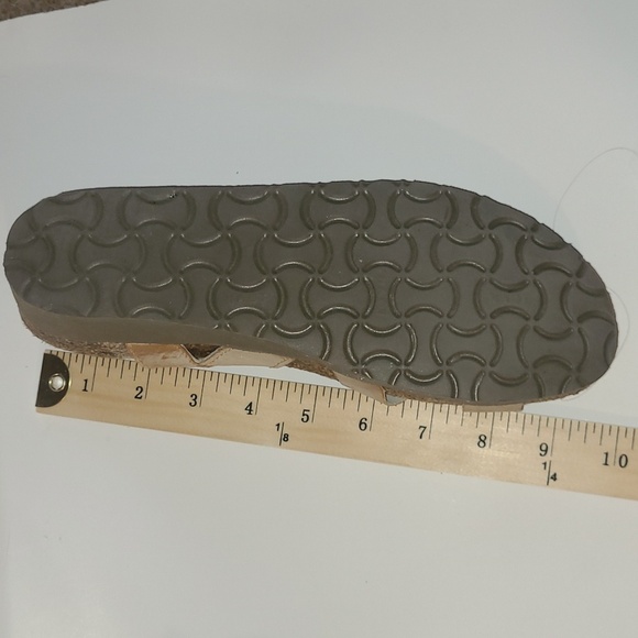 Naot Tan Leather Cork Strappy Sandals Ankle Strap Minimalist Fairy Boho Indie - Picture 5 of 8